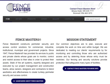 Tablet Screenshot of fencemastersinc.net